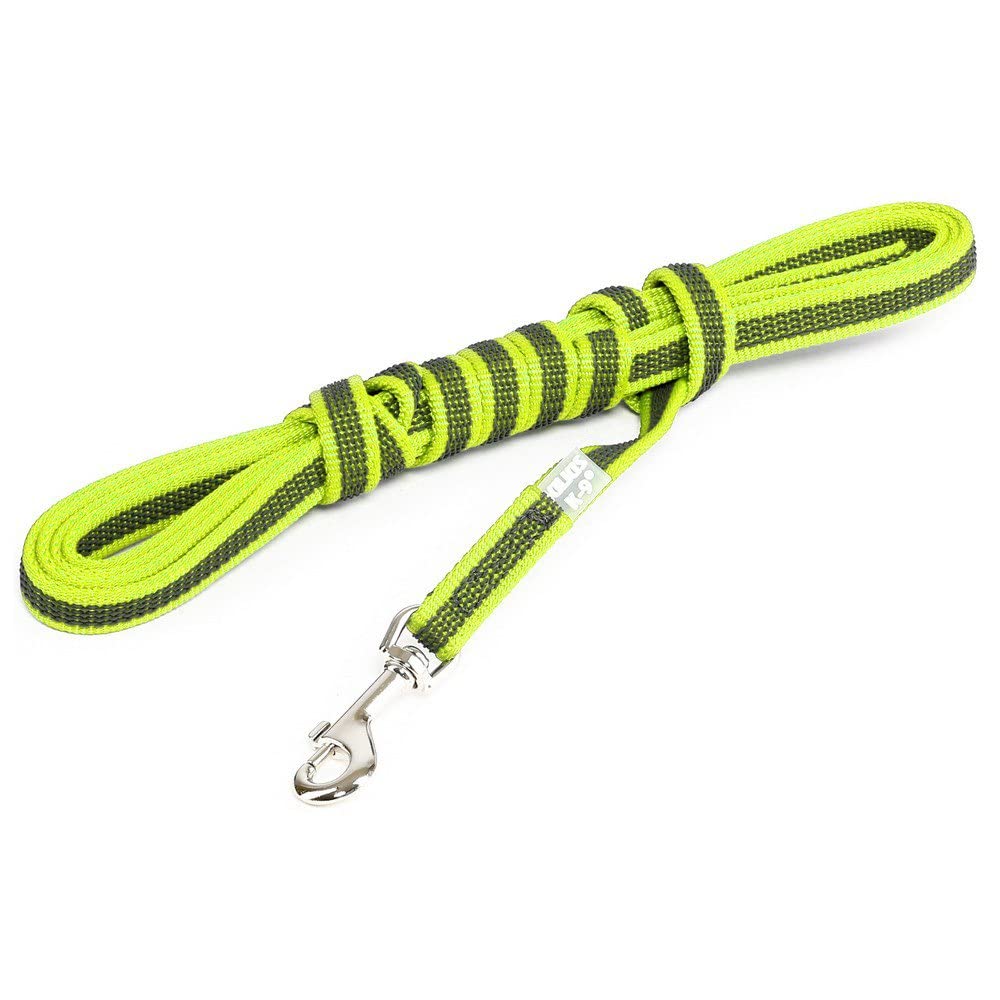 Color & Gray Super-Grip Leash with Handle, 14 mm x 5 m, Neon-Gray