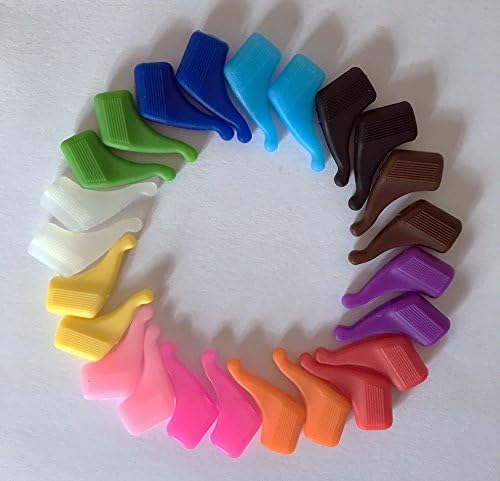 Keepons Ministretch Color Prevent Eyeglass Slipping Anti Slip Anti Slide Eyewear Sunglasses Spectacle Glasses Temple Tip Sports Ear Hook Sleeve Retainer (12 Pairs)