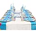 Cute Shark Party Supplies,182 Pieces Little Shark Party Decoration,Includes Table Cloth 7