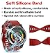ANCOOL Compatible with Fenix 5S Bands Easy Fit 20mm Silicone Watch Bands Replacement for Fenix 7S/D2 Delta S/Fenix 6S/Fenix 6S Pro/Fenix 5S Plus Smartwatches (Silver Buckle, Red)