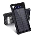 Solar Charger, FKANT 16000mAh Solar Phone Charger IPX7 Waterproof Portable Solar Power Bank External Battery Pack Dual USB for iPhone and Other Smart Devices- with 4LED Flashlight and Carabiner