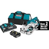 Makita XSR01PT 18V x2 LXT Lithium-Ion (36V) Brushless Cordless Rear Handle 7-1/4" Circular Saw Kit (5.0Ah)