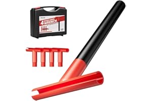 BiuBiuFly 4-in-1 Door Hinge Adjustment Tool: Residential and Commercial Hinge Hole Adjustment Wrench, Door Gap Adjuster/Alignment Knuckle Bender Tweaker Repair Kit