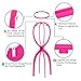 Dreamlover Wig Holder, Multiple Tall Wig Stands for Long Wigs, Hot Pink, 3 Pack