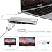 USB C Hub Adapter 8-in-1 Type C USB Multi port Adapter with Type C Charging Port, 4K HDMI Output,SD and TF Card Readers, Gigabit Ethernet, 3 USB 3.0 Ports for MacBook Pro 2015/2016, Google Chromebook