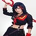 Amybria Fashion Cosplay Wig Kill La Kill Matoi Ryuko Mix Short Cosplay Wig Red+Dark Blue