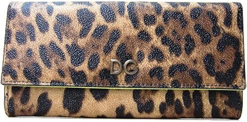 Amazon ドルチェ ガッバーナ Dolce Gabbana D G ドルガバ 財布 Bi0087 アニマルプリント Pvc 二つ折り長財布 8s064 レオパード柄 内側イエローグリーン アウトレット 並行輸入品 Dolce Gabbana ドルチェ ガッバーナ 財布