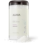 AHAVA Dead Sea Mineral Bath Salt- Intense Relaxation for Body & Mind, Elevates Moisture, Softens & Eases Sore Muscles, Enriched by Exclusive Dead Sea Salt & Osmoter blend, 32 oz