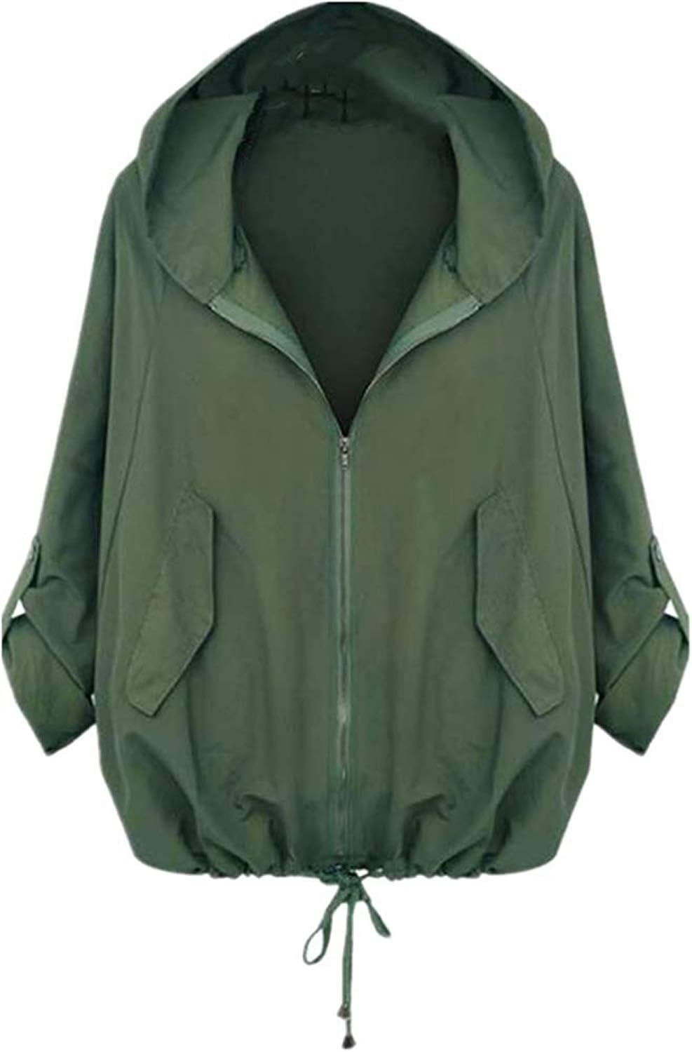 Of Women's Hooded Jackets for Women UK,Green,L (Color Green, Size L