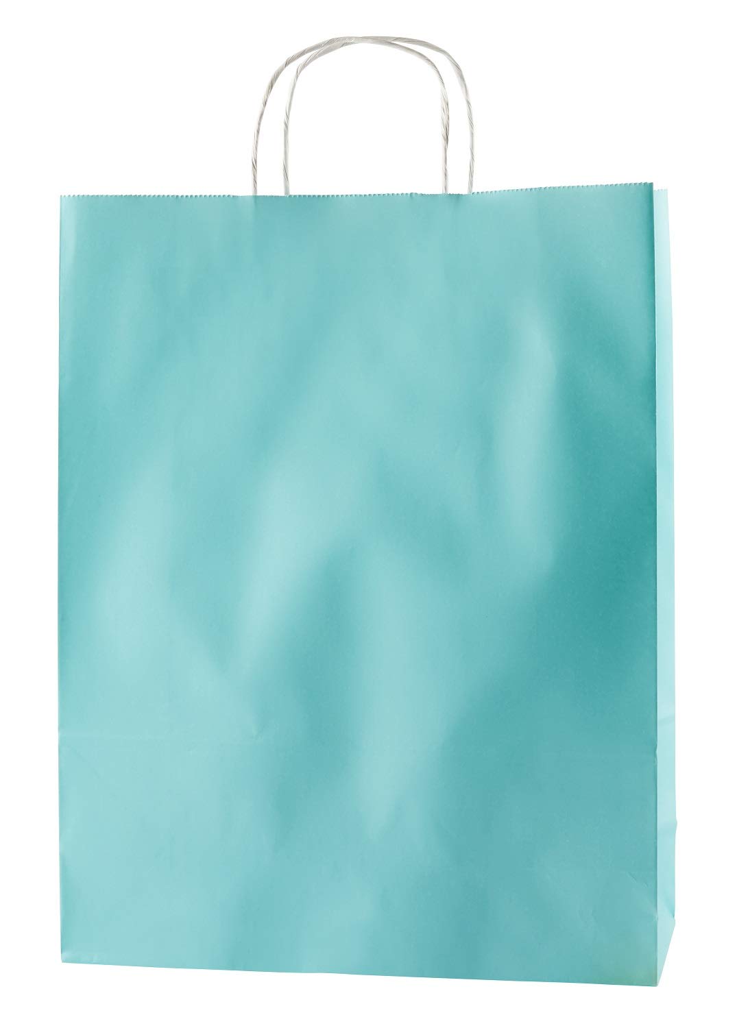 Thepaperbagstore 25 Light Blue Large Paper Bags With Handles - 32x12x41cm - Colourful Paper Gift for Adults and Kids - for Shopping, Party, Retail, Birthdays and Weddings — image 1