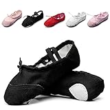 Kid Girl's Classic Canvas Practise Ballet Dancing Yoga Shoes
