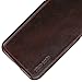 iPhone X Case , Pierre Cardin Premium Genuine Cow Leather with New Slim Design Hard Case Cover Fit for Apple iPhone X (Dark Brown)