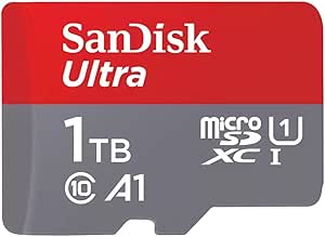 SanDisk 1TB Ultra MicroSDXC UHS-I Memory Card with Adapter - 120MB/s, C10, U1, Full HD, A1, Micro SD Card - SDSQUA4-1T00-GN6MA