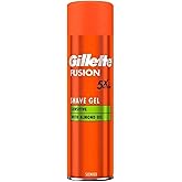 Gillette Fusion5 Ultra Sensitive Men's Shaving Gel 200 ml, Leaves Skin Feeling Clean and Comfortable