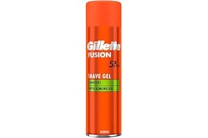 PROCTER & GAMBLE Gillette Fusion5 Ultra Sensitive Men's Shaving Gel 200 ml, Leaves Skin Feeling Clean and Comfortable