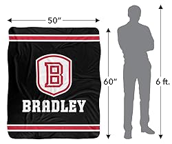 Bradley University Blanket, 50"x60" Primary Logo