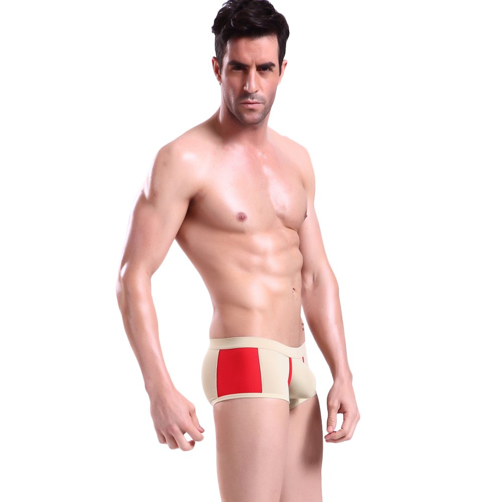 Black Nitro Men's Micro Mesh Sports Boxer, Medium, Skin