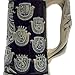 1.1 Liter | OktoberfestHaus Tankard Ceramic Beer Stein Cobalt Blue Collectible Bier Krug German Adler (Eagle) Medieval Coat Of Arms Jarras de Cerveza and Jarra Stein