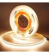 Amazon.com: JOYLIT 24V COB LED Strip Lights 16.4ft 3000K Warm White ...