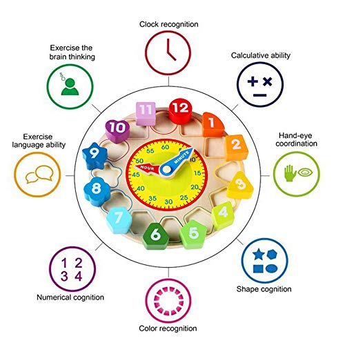 2 Wondertoys+Wooden+Shape+Sorting+Educational