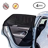 4 Pack Car Window Shades for Baby & Pets, Front and Rear Side Car Sun Shades, Block Harmful UV, Anti-Mosquito, Universal Fit!