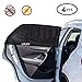 4 Pack Car Window Shades for Baby & Pets, Front and Rear Side Car Sun Shades, Block Harmful UV, Anti-Mosquito, Universal Fit!