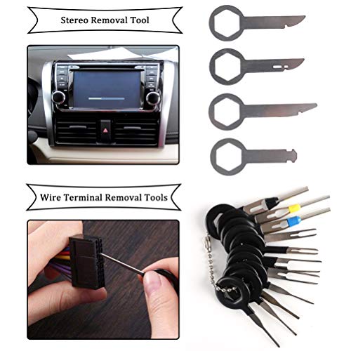 AUTDER 38 Pcs Body Repair Upholstery & Trim Tools Trim Removal Tool Kits Pry Kit Door Panel Tool Radio Repair Modification Pliers Fastener Remover with Storage Bag - Thumbnail 5