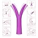 Louviva Multi-Function Vibrating Vibrator - G-spot Vaginal Clitoris Nipples Stimulation Dildo Massager - Rechargeable Waterproof Silicone Adult Sex Toys (Purple)