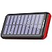 Solar Charger Portable Charger 24000mAh PLOCHY Power Bank Fast Charging External Battery Backup 3-Port output USB &Dual input for All Cell/Smart Phone Tablet,IPhone,IPad, Galaxy,Android & More