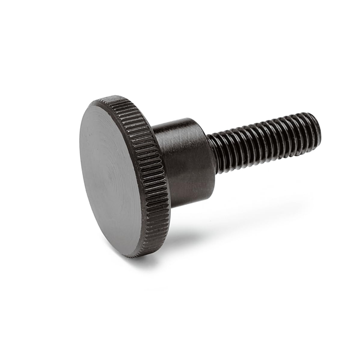 Ganter Normelemente, High Knurled Screws DIN 464-M2-6 Thread M2 Thread Length 6 mm Burnished Steel Pack of 5