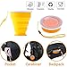 Od-sport Silicone Collapsible Travel Cup, 4 Pack Collapsible Silicone Cup with Lid, Expandable Drinking Cup Set, Reusable Mug for Camping, Hiking, Travel