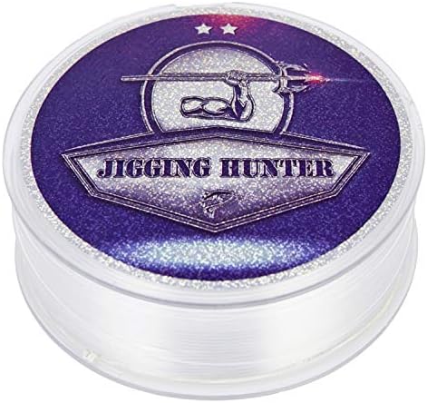 Jigging Hunter Superior Monofilament Fishing Line Clear for Sea Fishing Ice Fishing with Abrasion Resistant and Ultra Invisible Material