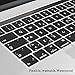 Batianda Spanish ESP Waterproof Ultrathin Silicone Keyboard Cover Skin for MacBook Pro 13 15 inch 2019 2018 2017 & 2016 with Touch Bar & Touch ID Model:A1989 A1706 / A1707 (Black)