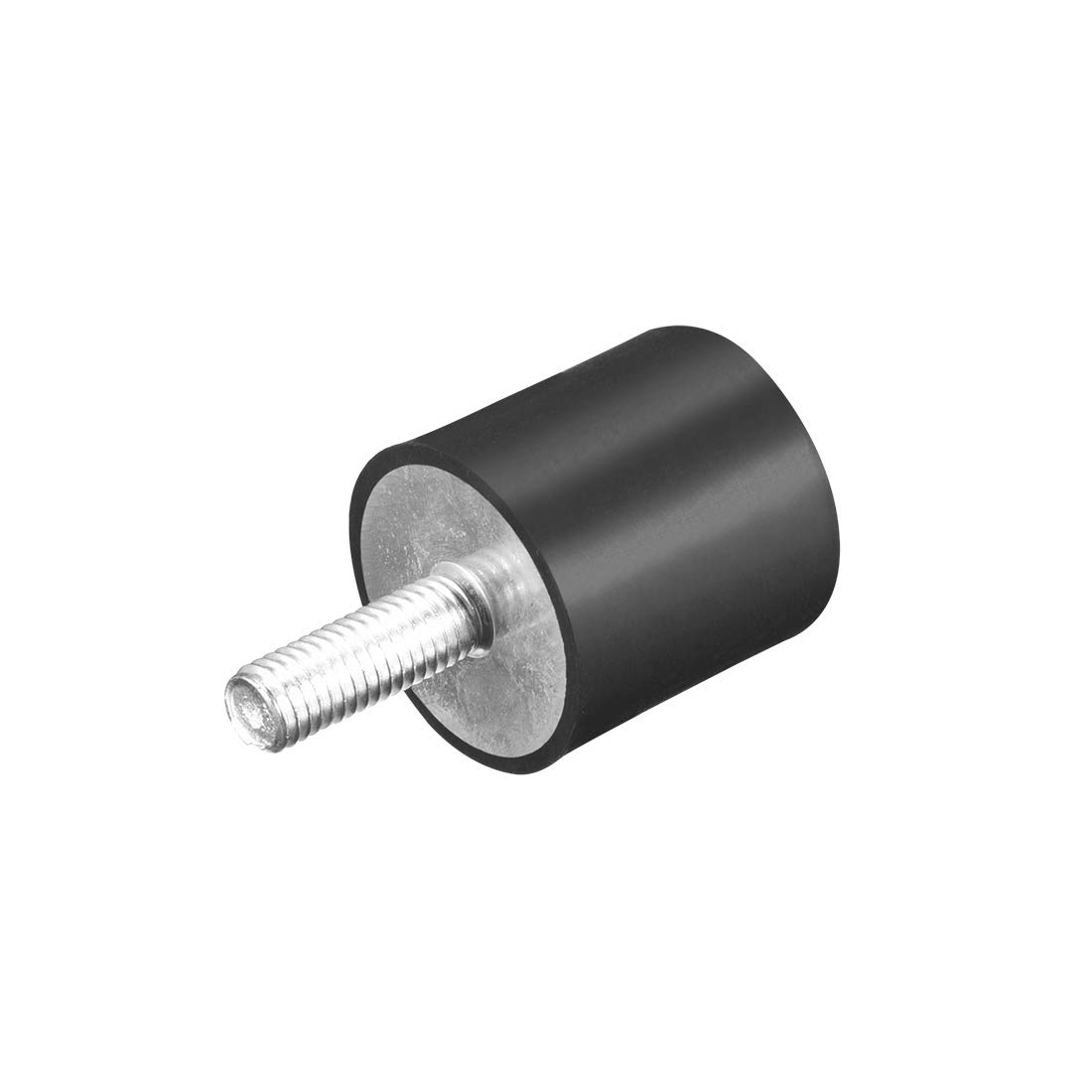 sourcing map M8 Thread Rubber Mounts,Vibration Isolators,Cylindrical Shock Absorber with Studs 30 x 30mm