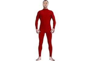 Aniler Men's and Women's Spandex Headless and Without Gloves Socks Zentai Costume Bodysuit Stretchy Cosplay Unitard Body Suit