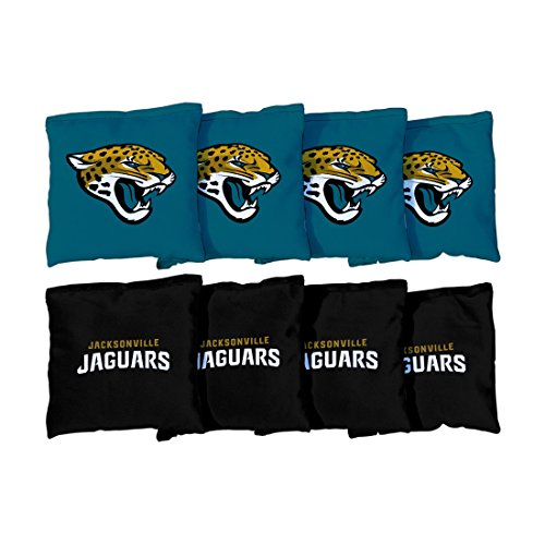 Jacksonville Jaguars NFL Cornhole Game Bag Set (8 Bags Included, Corn-Filled)