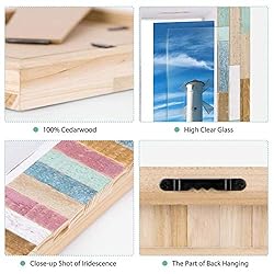 SZQINJI 4x6 Picture Photo Frames Pack of 2 Rustic