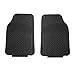 FH Group Car Floor Mats -Climaproof Trimmable Automotive Floor Mats, Full Black Set Heavy-Duty Rubber Floor Mats for Cars, Universal Fit Full SetFloor Mats for Most Sedan, SUV, Truck Floor Mats