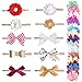 Baby Headbands, 10 pcs Soft Stretchy Hair Bands with 3