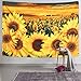 Krelymics Sunflower Tapestry Sunset Sunflower Field Tapestry Floral Plant Tapestry Yellow Flower Tapestry for Room