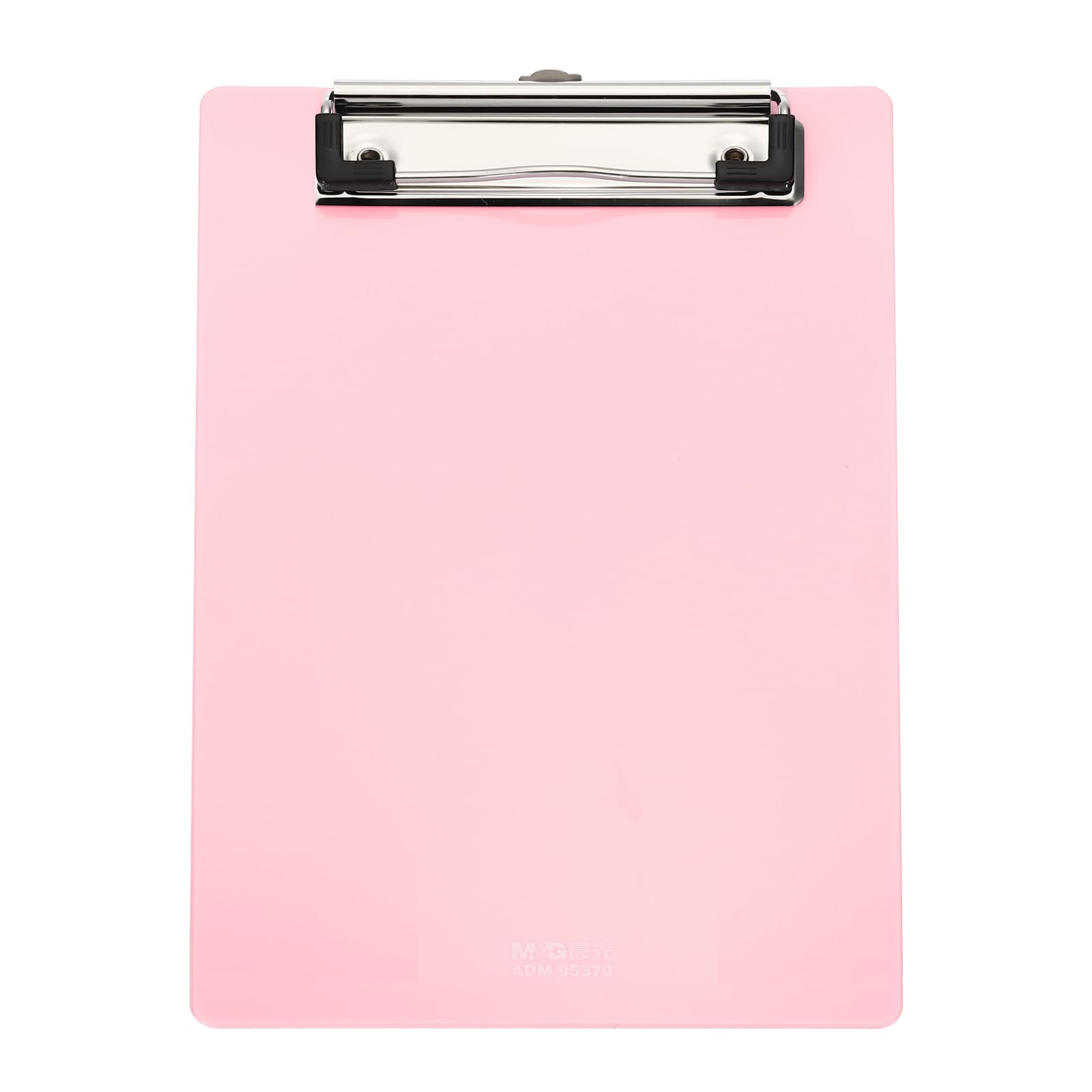 M&G Plastic Clipboards 12.6 x 9 Inch, Clip Boards with Low Profile Metal Clip Holds 110 Sheets of A4 Letter Size Paper for Office Classroom, Pink