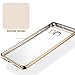 YEONPHOM Ultra Slim Transparent TPU Bumper Case for Galaxy S7 Edge - Gold