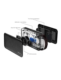 simpowel V10   Altavoz Bluetooth 4.0 Graves profundos 20 W altavoz inalámbrico portátil con Ti Serie 5 DSP y Micro SD reproductor de mp3 y micrófono integrado   de hasta 10 horas de autonomía, Negro