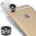 Neewer Clip-On 3 Group Mini Fish Eye Lens for iPhone 6S plus/6S/6 plus/6/5/5S,iPad 4/3/2,iPad Mini 3/2/1,Samsung Galaxy S6 Edge/S6/S5 and Other Smart Phones (No Dark Circle by the Fisheye lens)