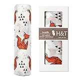 Extra Soft Eco-friendly Organic Bamboo Muslin Baby Swaddles Blanket by HT, 47
