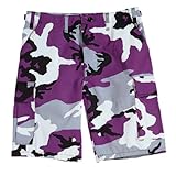 Rothco Colored Camo BDU Shorts, Ultra Violet Camo, S