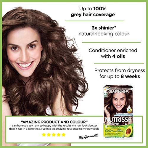 Garnier Nutrisse Permanent Hair Dye 4 1 2 Medium Dark Brown Pack