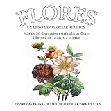 Image de Flores: colorear libro en Español (Spanish Edition)