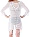 EPYA Women's Kintted Tassel Beach Dress Swimwear Beach Cover Up
