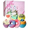 7 Natural Bath Bombs, STNTUS INNOVATIONS Bath Bombs for Women, Spa Bubble Fizzies, Luxurious Gift for Girls Kids, Beauty…